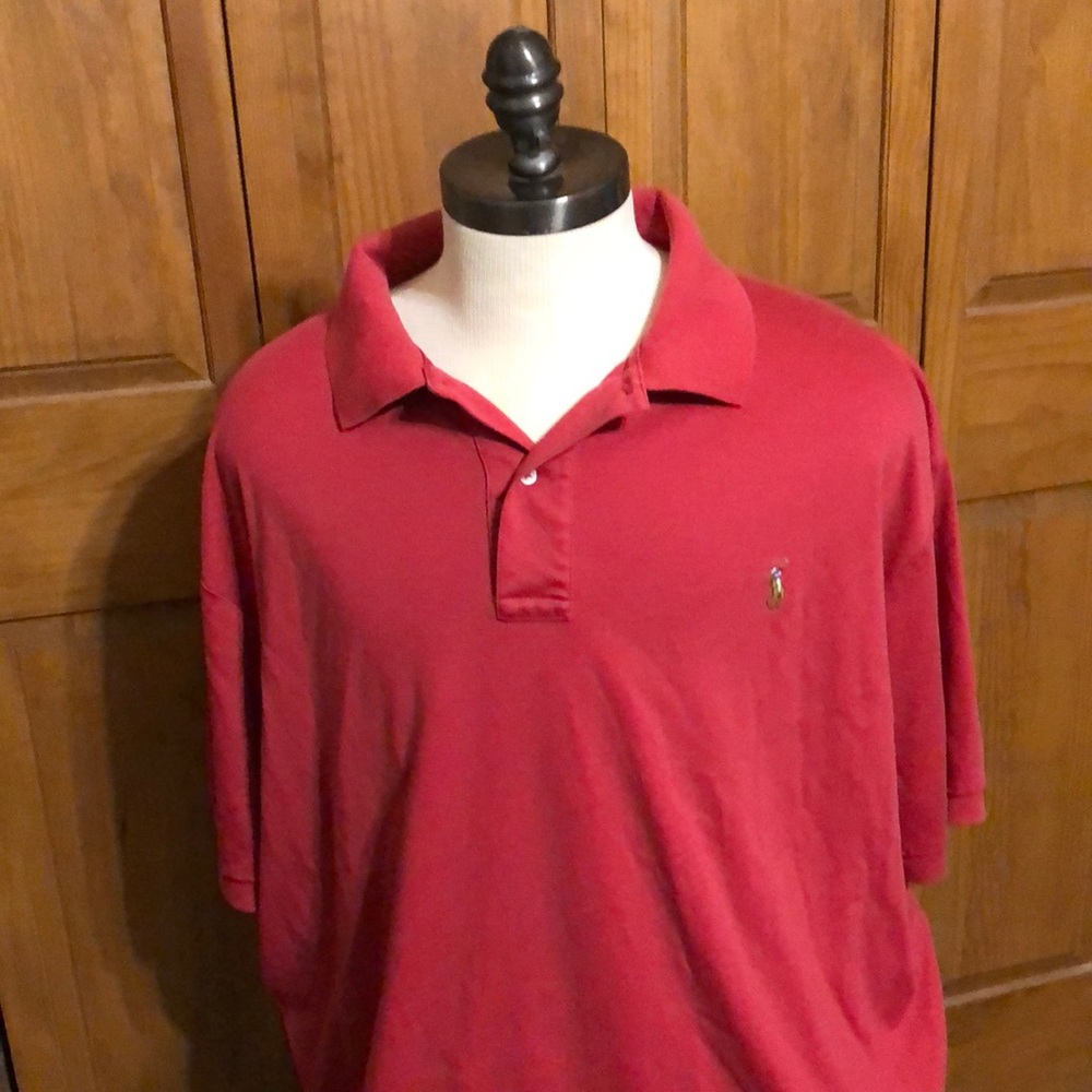 Men’s Polo red shirt sleeve shirt